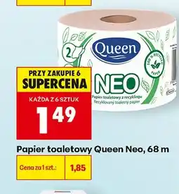 Biedronka Papier toaletowy Queen Neo 68 m oferta