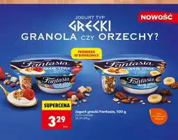 Biedronka Jogurt grecki Fantasia z granolą owocami leśnymi i białą czekoladą oferta