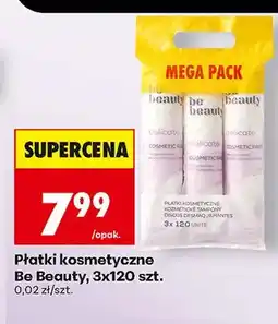Biedronka Płatki kosmetyczne Be Beauty 3-pak 120 szt oferta