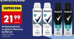 Biedronka Antyperspirant w sprayu Rexona Active Protection+ Fresh 2-pak oferta