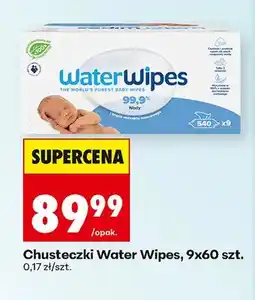 Biedronka Chusteczki nawilżane WaterWipes 9-pak oferta