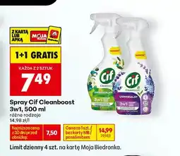 Biedronka Spray do czyszczenia Cif Cleanboost 3w1 Uniwersalny oferta