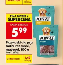 Biedronka Przekąski dla psa sushi Activ Pet oferta