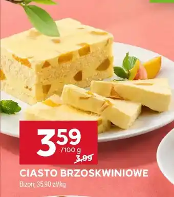 Ciasto brzoskwiniowe Bizon