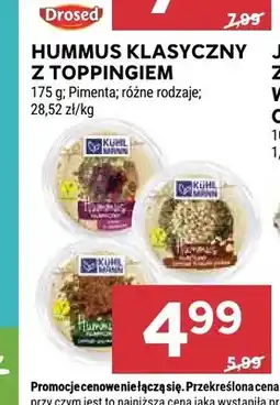 Stokrotka Hummus klasyczny z toppingiem Pimenta oferta
