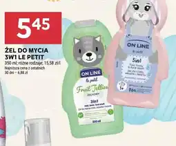 Stokrotka Żel do mycia 3w1 On Line Le Petit Fruit Jellies oferta