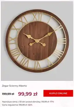 Home&You Zegar ścienny Alberto home&you oferta