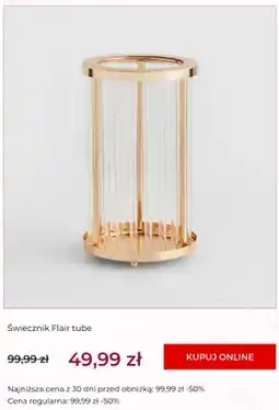 Home&You Świecznik Flair tube home&you oferta