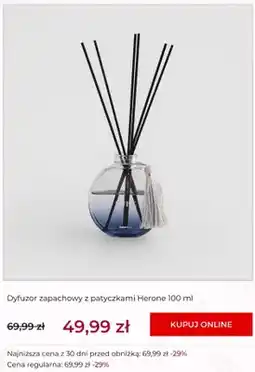 Home&You Dyfuzor zapachowy z patyczkami Herone home&you oferta