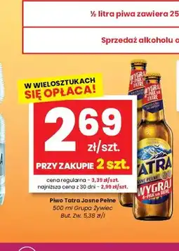 EMMA market Piwo Tatra Jasne Pełne oferta