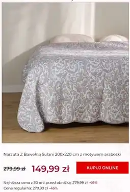 Home&You Narzuta z bawełną Sulani 200x220 cm z motywem arabeski home&you oferta