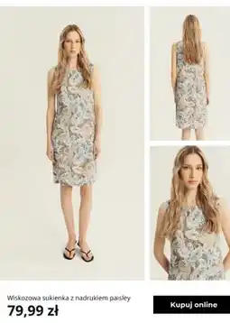 Greenpoint Sukienka wiskozowa z nadrukiem paisley Greenpoint oferta