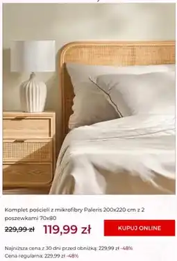 Home&You Komplet pościeli z mikrofibry Paleris 200x220 cm z 2 poszewkami 70x80 oferta