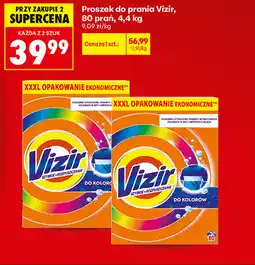 Biedronka Proszek do prania Vizir, 80 prań oferta