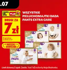 Biedronka Wszystkie pieluchomajtki Dada Pants Extra Care oferta