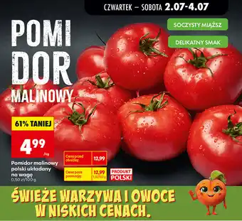 Biedronka Pomidor malinowy polski układany na wagę oferta