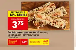 Biedronka Zapiekanka z pieczarkami, serem, ketchupem i szynką oferta