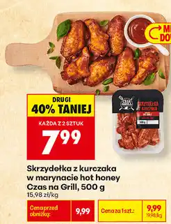 Biedronka Skrzydełka z kurczaka w marynacie hot honey Czas na Grill oferta