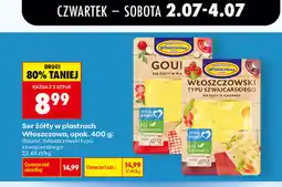 Biedronka Ser żółty w plastrach Włoszczowa, opak oferta
