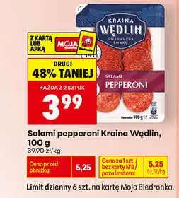 Biedronka Salami pepperoni Kraina Wędlin oferta