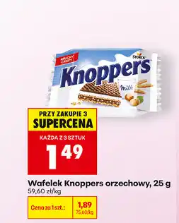 Biedronka Wafelek Knoppers orzechowy oferta