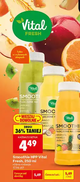 Biedronka Smoothie HPP Vital Fresh oferta