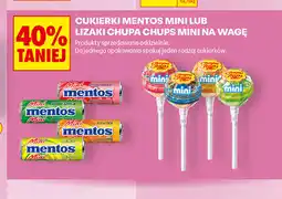 Biedronka Cukierki Mentos Mini lub Lizaki Chupa Chups Mini na wagę oferta