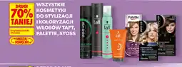 Biedronka Wszystkie kosmetyki do stylizacji i koloryzacji włosów Taft, Palette, Syoss oferta