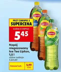 Biedronka Napój niegazowany Ice Tea Lipton oferta