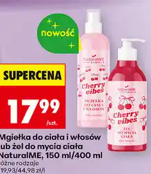 Biedronka Mgiełka do ciała i włosów lub żel do mycia ciała NaturalME oferta