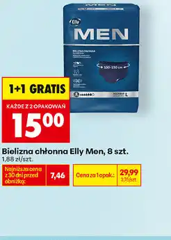 Biedronka Bielizna chłonna Elly Men, 8 szt oferta