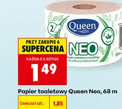 Biedronka Papier toaletowy Queen Neo, 68 m oferta