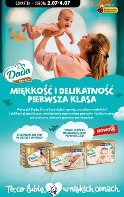 Biedronka Pieluszki Dada Extra Care oferta