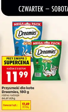 Biedronka Przysmaki dla kota Dreamies oferta
