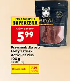 Biedronka Przysmak dla psa filety z kaczki Activ Pet Plus oferta