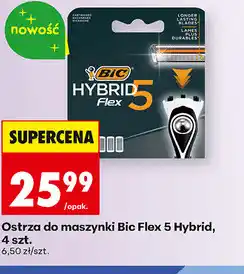 Biedronka Ostrza do maszynki Bic Flex 5 Hybrid, 4 szt oferta