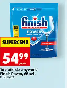 Biedronka Tabletki do zmywarki Finish Power, 65 szt oferta
