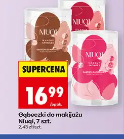 Biedronka Gąbeczki do makijażu Niuqi, 7 szt oferta