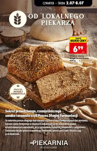Biedronka Chleb 4 ziarna długa fermentacja oferta