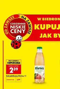 Biedronka Sok jabłkowy Riviva oferta