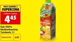 Biedronka Sok 100% Multiwitamina Tymbark oferta