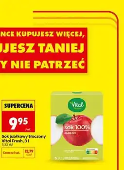 Biedronka Sok jabłkowy tłoczony Vital Fresh oferta