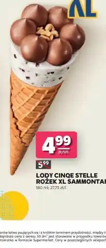 Stokrotka Lody Cinqe Stelle Rożek XL Sammontana oferta