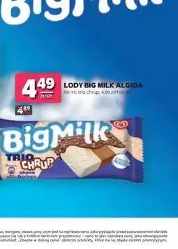 Stokrotka Lody Big Milk Algida trio chrup oferta