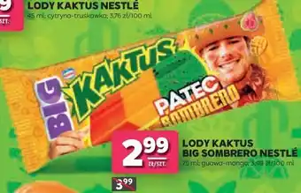 Stokrotka Lody Kaktus Big Sombrero Nestlé oferta