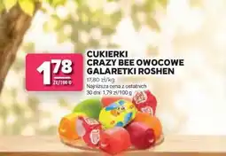 Stokrotka CUKIERKI CRAZY BEE OWOCOWE GALARETKI ROSHEN oferta