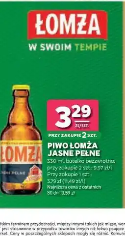 Stokrotka PIWO ŁOMŻA JASNE PEŁNE oferta
