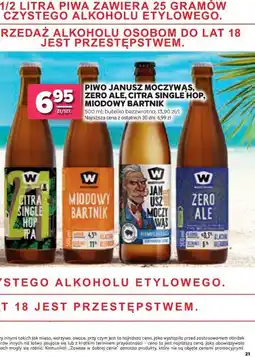 Stokrotka PIWO JANUSZ MOCZYWĄS, ZERO ALE, CITRA SINGLE HOP, MIODOWY BARTNIK oferta