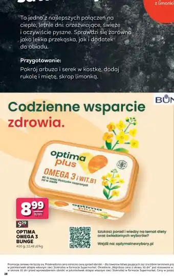 Stokrotka OPTIMA OMEGA 3 BUNGE oferta
