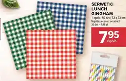 Stokrotka Serwetki Lunch Gingham oferta